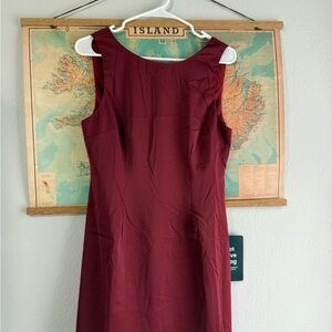 Lulu's Rich Burgundy Mini Dress